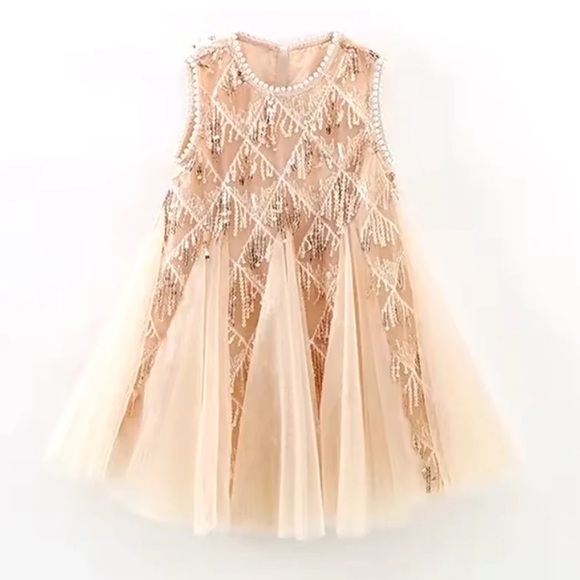 Other - NWT Boutique Swifties in the Holiday Spirit Dress (rose gold) 3T